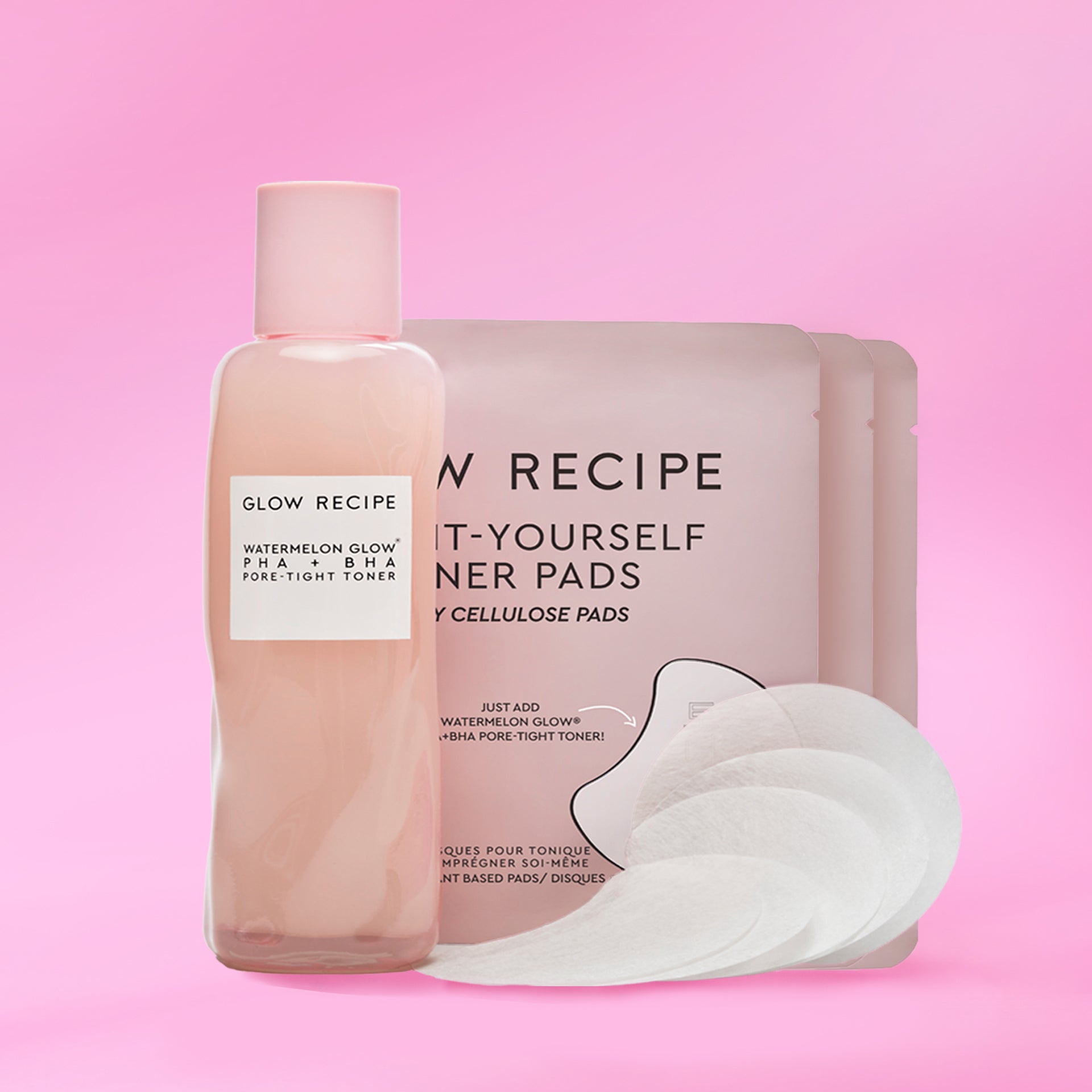 Glow Recipe Dew It Yourself Toner Pads Masking Kit Multi-Acid Toner Pads – Exfoliating & Brightening